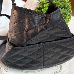 Black quilted Car Storage and Organizer